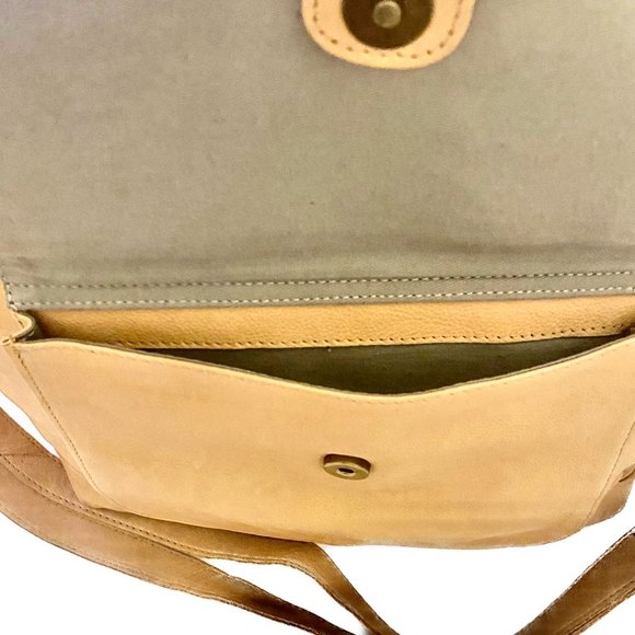 DAY&MOOD Alexis Xbody Bag Tote Shoulder Bag  Adjustable Camel Fringe Accents NWT - Picture 11 of 13